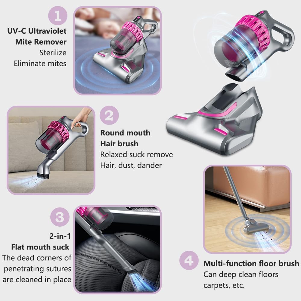 4-in-1 Vacuum Cleaner and Mite Removal Instrument