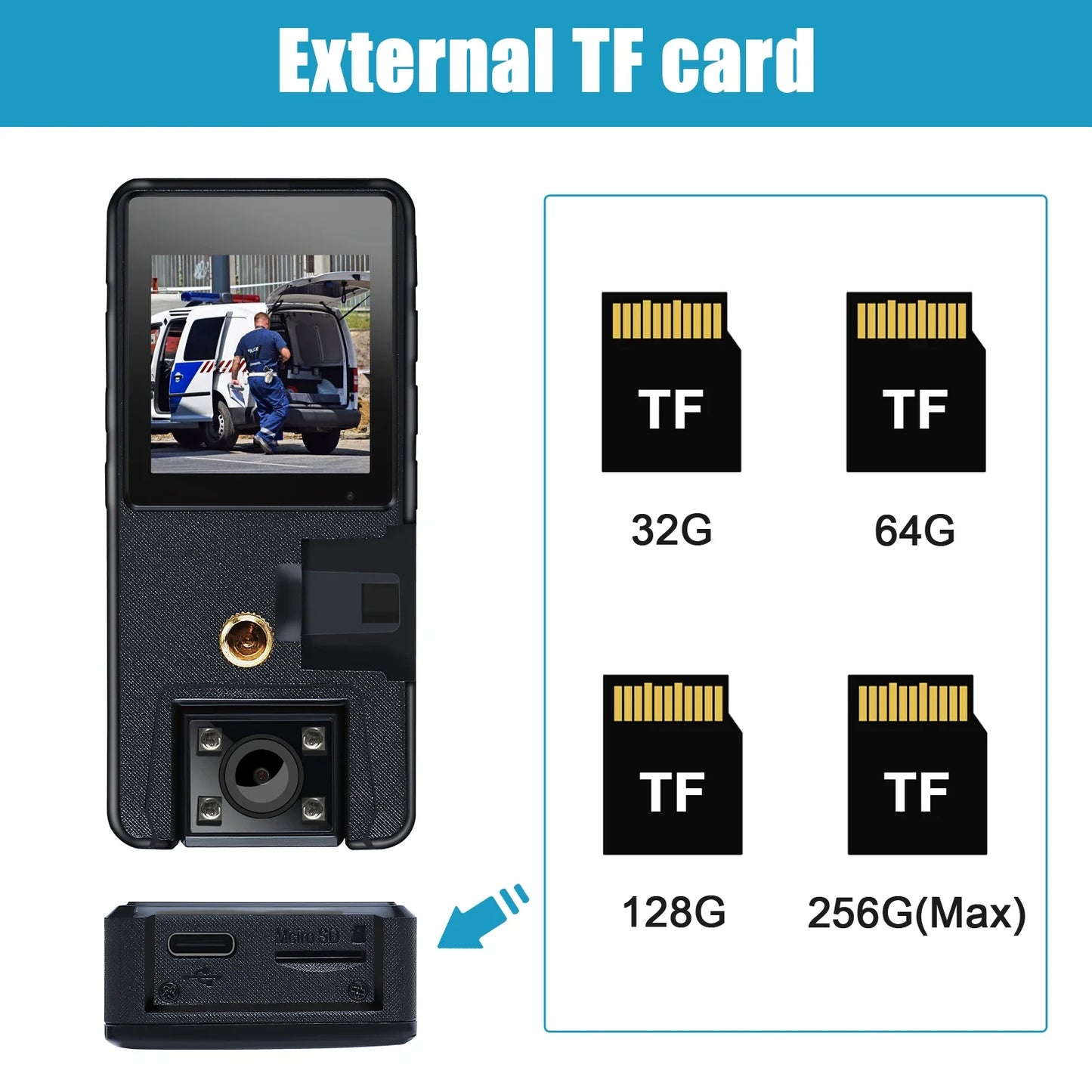 Vandlion A39 Portable Mini Digital Camera 1080P Bike DVR Night Vision Motion Detection Small Camcorders for Outdoor sports
