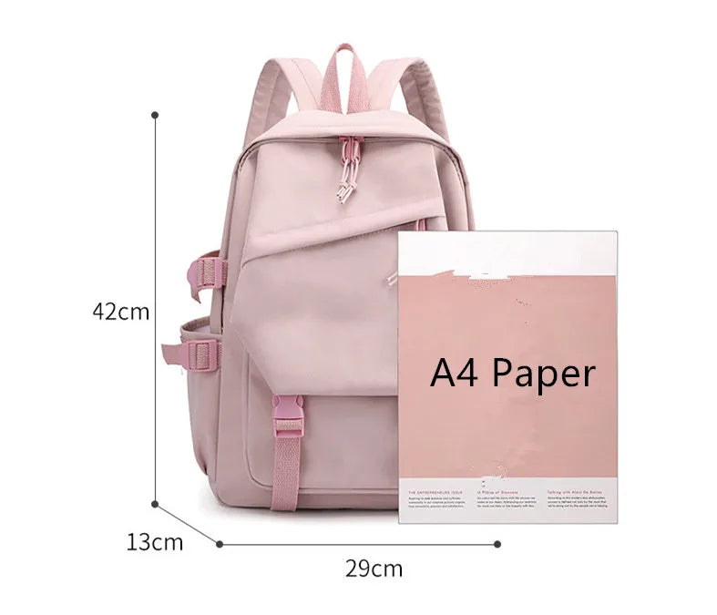 Genshin Impact with Pain Pack Badge Set Backpack Pencil Box Anime Waterproof Teenager Schoolbag Student Girl Boy Book Travel Bag