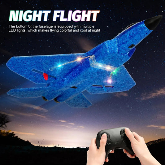 طائرة شراعية طائرة شراعية بجهاز تحكم عن بعد مع مصابيح LED EPP Foam Airplane