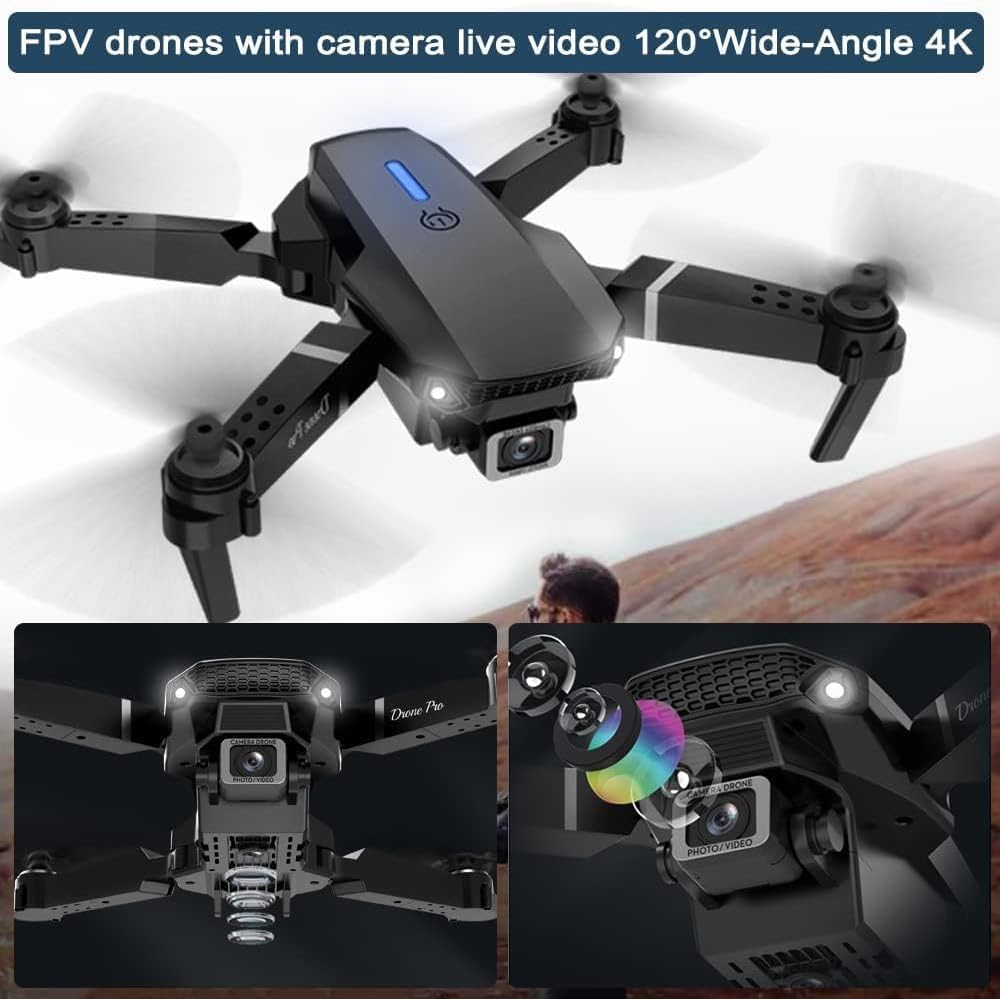 E88 Pro Drone With Double Camera, Double Battery