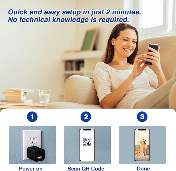 Spy Camera Charger - Hidden Camera - HD 1080P