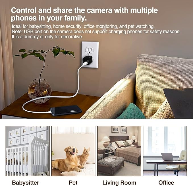 Spy Camera Charger - Hidden Camera - HD 1080P
