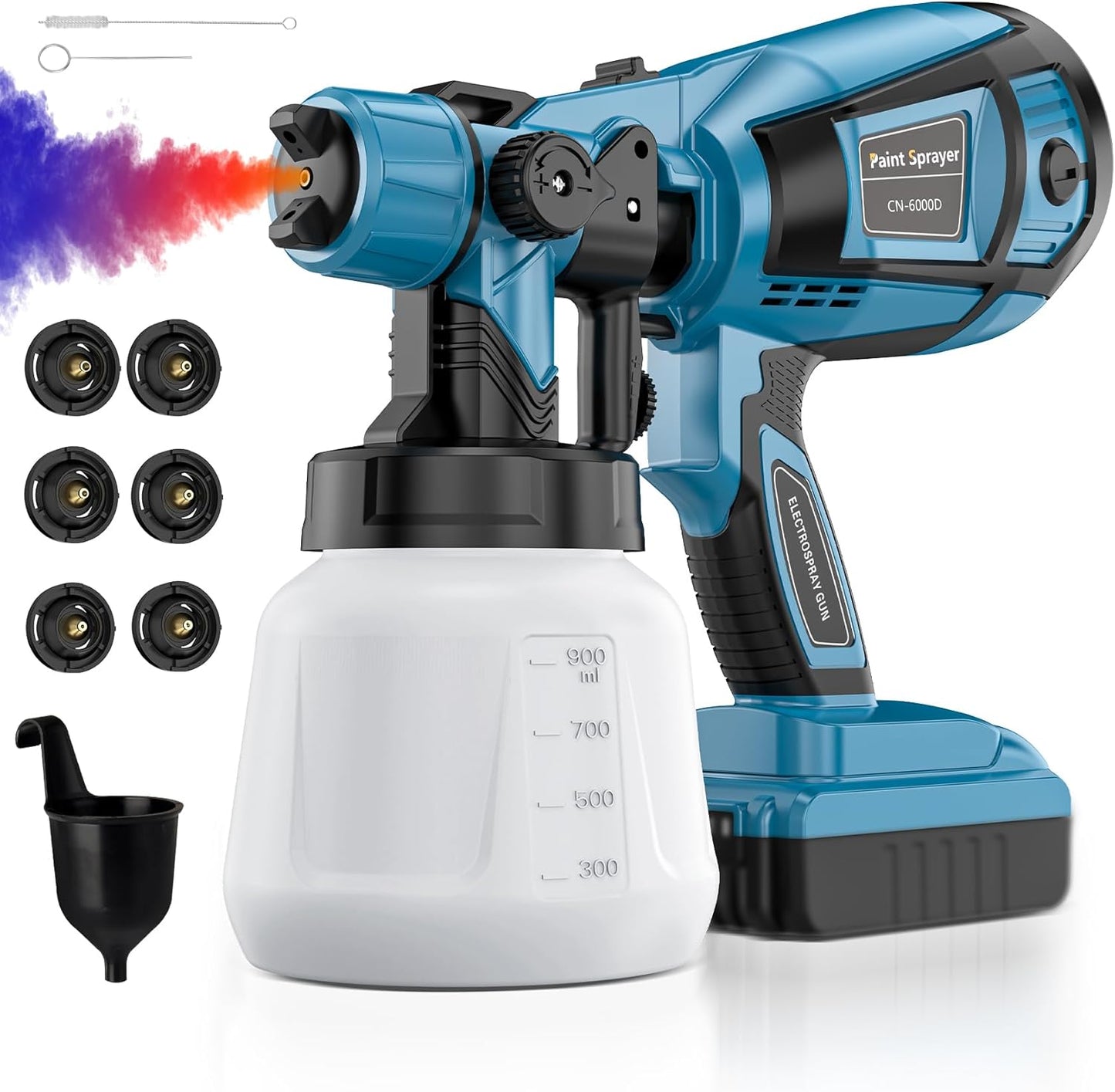 Cordless Paint Sprayer gun with 48V Double Battery