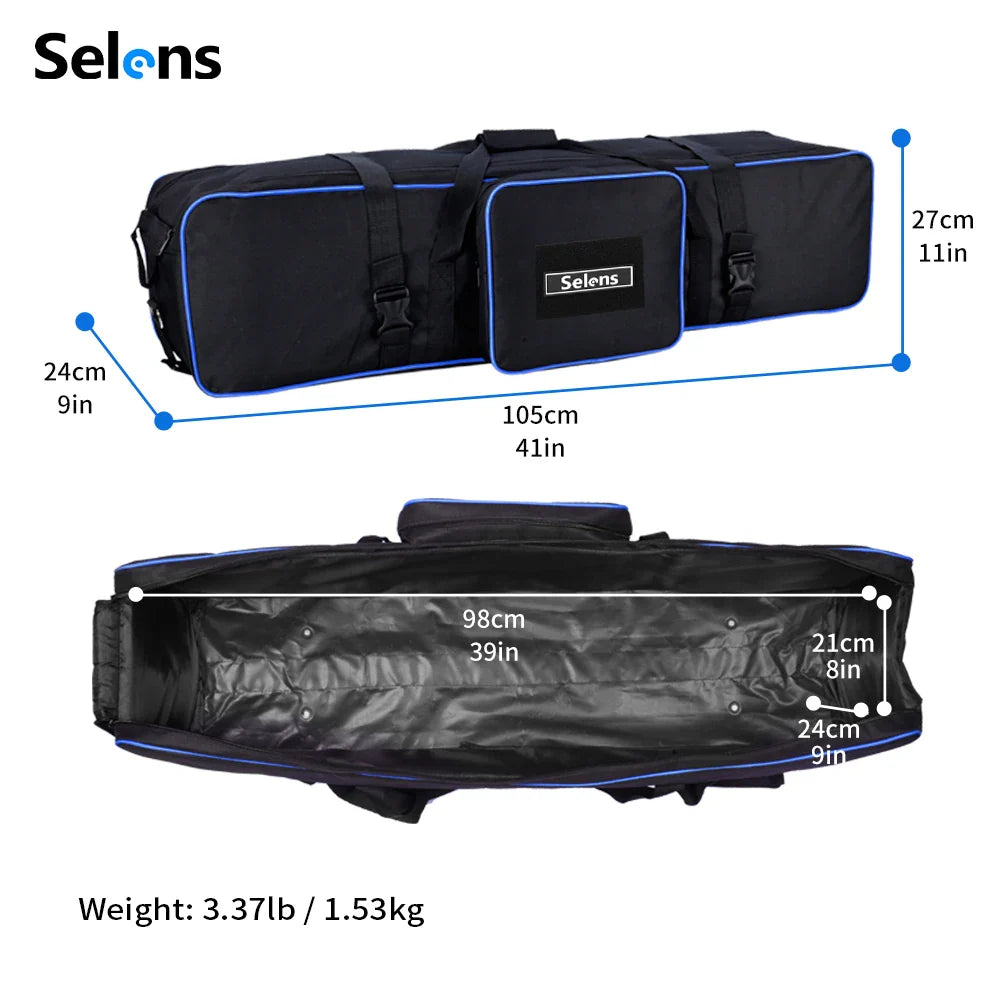 Selens 2024 Photography Equipment Padd Zipper Bag Extra Large For Light Stands Umbrellas Tripod Waterproof Fotografia Camera Bag