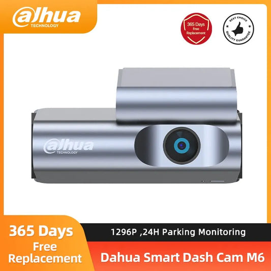 Dahua M6 Dash Cam 1296P WiFi 139° Angle Recorder Crash Latch G-Sensor Voice Control Night Vision Loop Recording For Car Camera