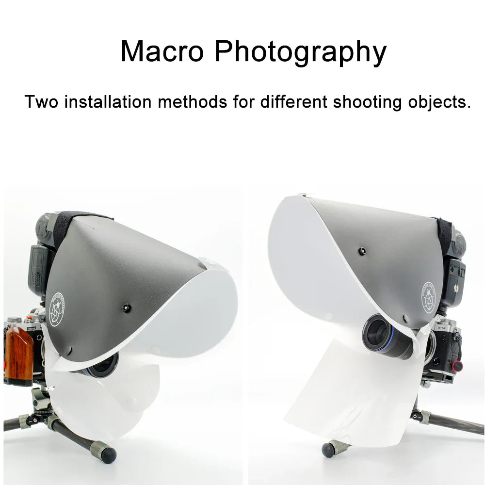 Macro Photography Tools Accessories Portable Speedlight Flash Diffuser for Macro Jewelry Insect Shooting