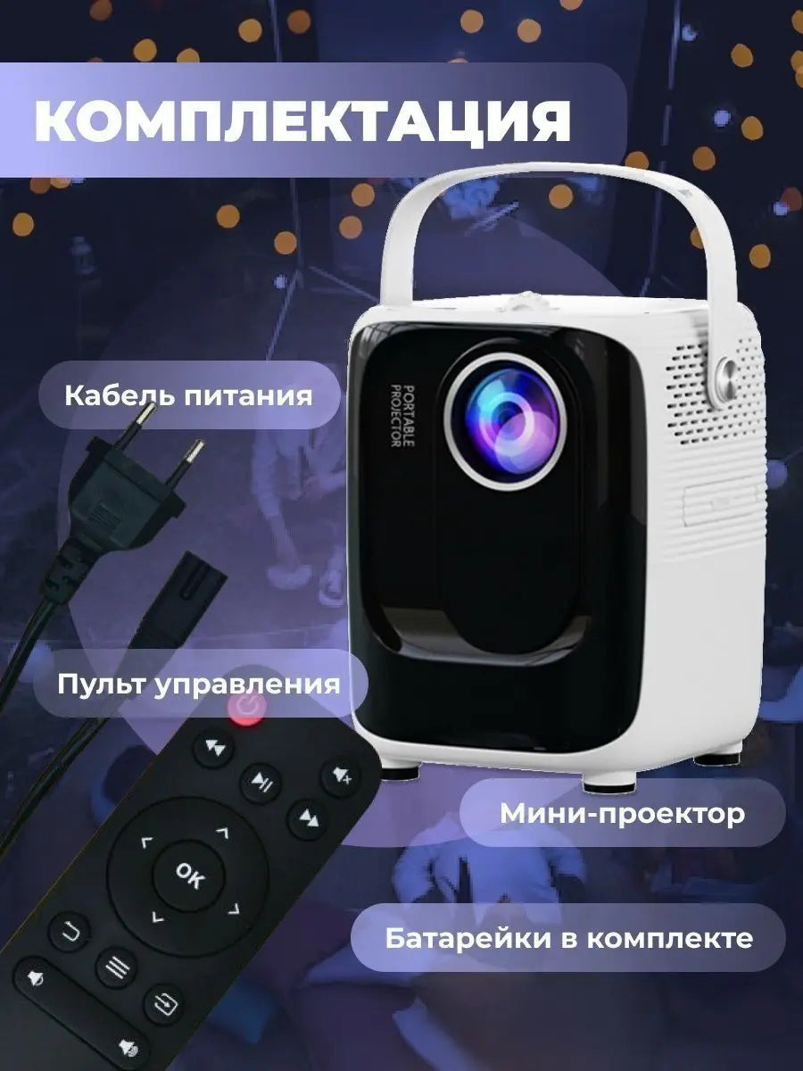 Umiio New product A007 Portable Smart Projector Full HD 1080P suitable for outdoor meetings and home theater Free delivery!