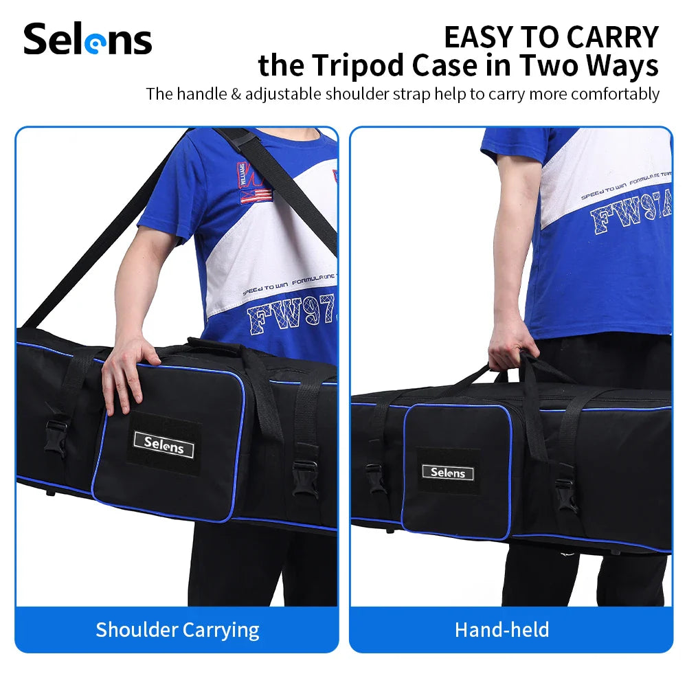 Selens 2024 Photography Equipment Padd Zipper Bag Extra Large For Light Stands Umbrellas Tripod Waterproof Fotografia Camera Bag