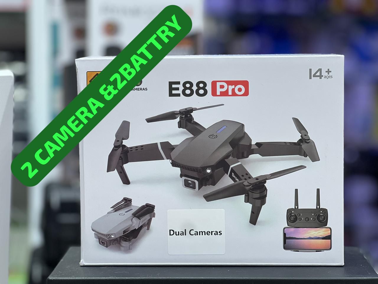 E88 Pro Drone, 2 Camera  Double Battery