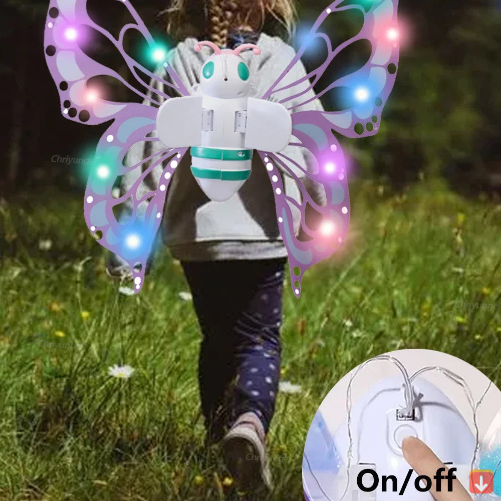 Electrical Butterfly Wings Toy with Music Lights for Girls