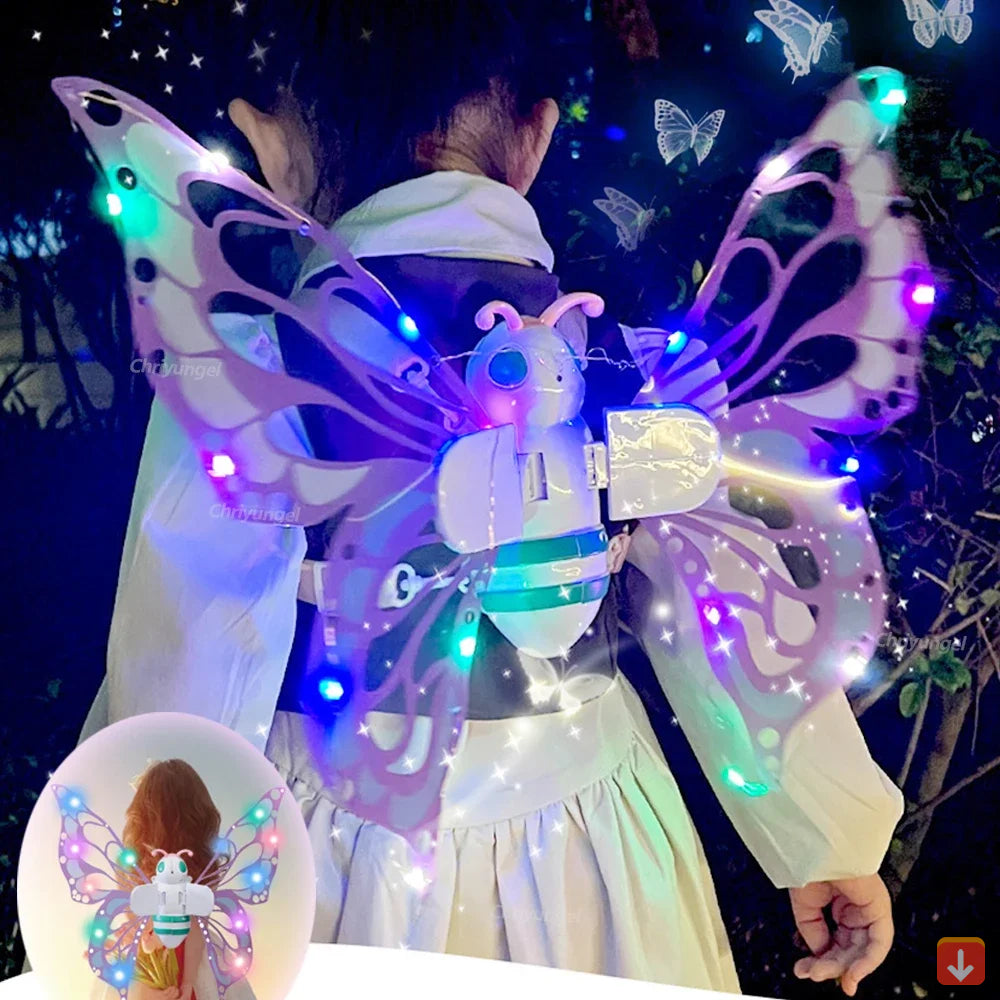 Electrical Butterfly Wings Toy with Music Lights for Girls