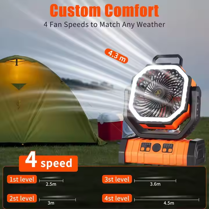 Rechargeable Outdoor Table Fan