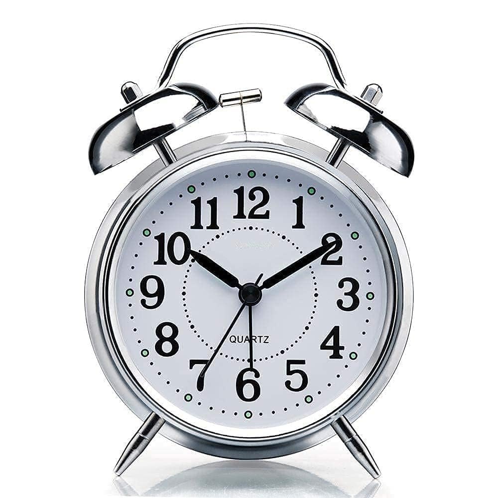 🎀 Round Cooper Metal Twin Bell Alarm Clock 🎀