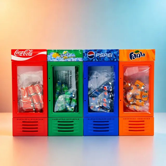 Mini Beverage Fridge Display Toy