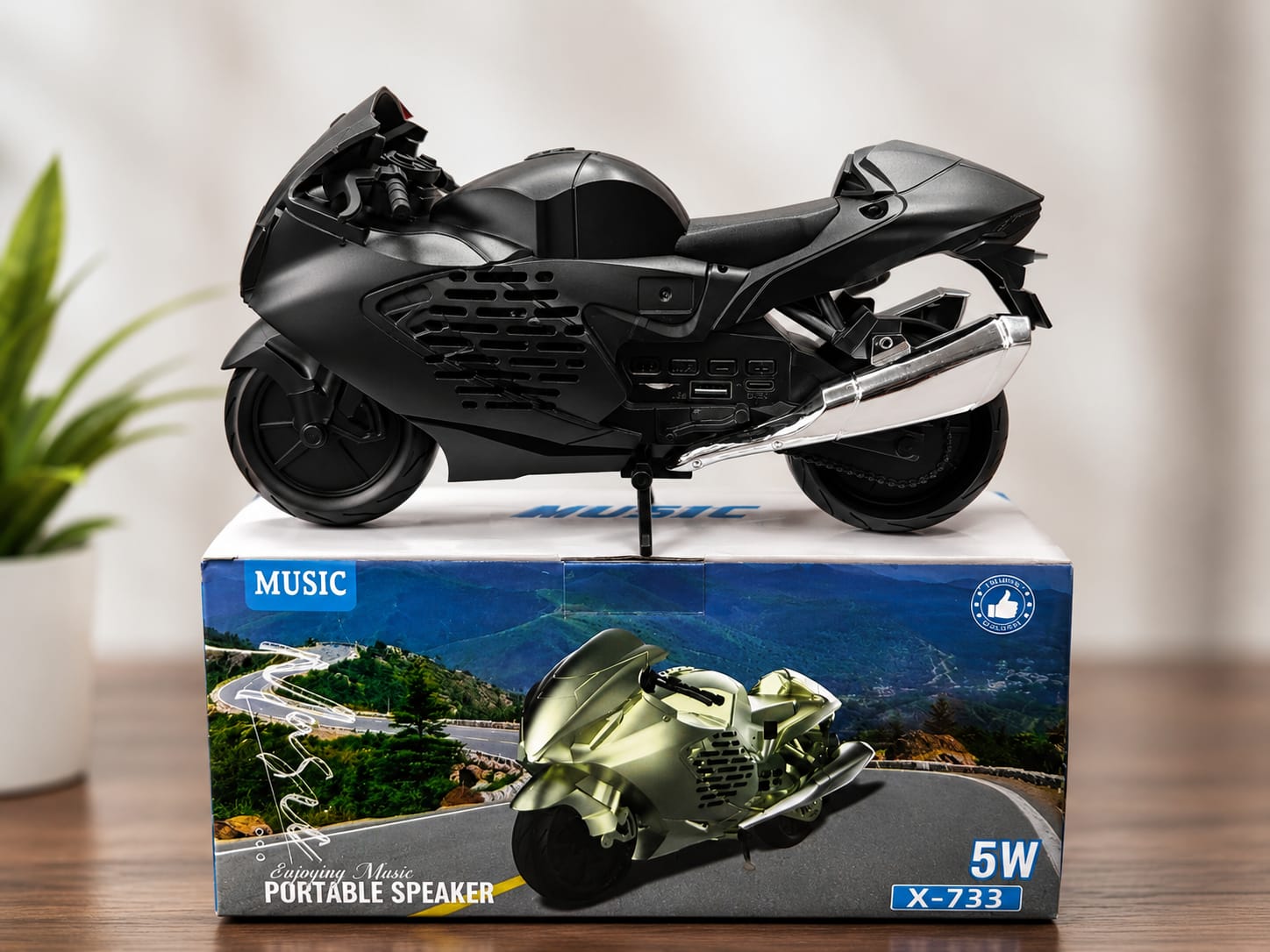 Motorcycle Design Portable Speake