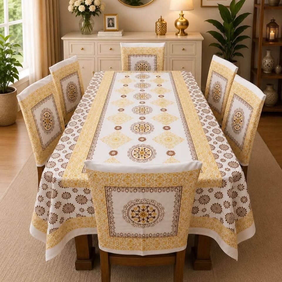3D Dining Table Cover Set
