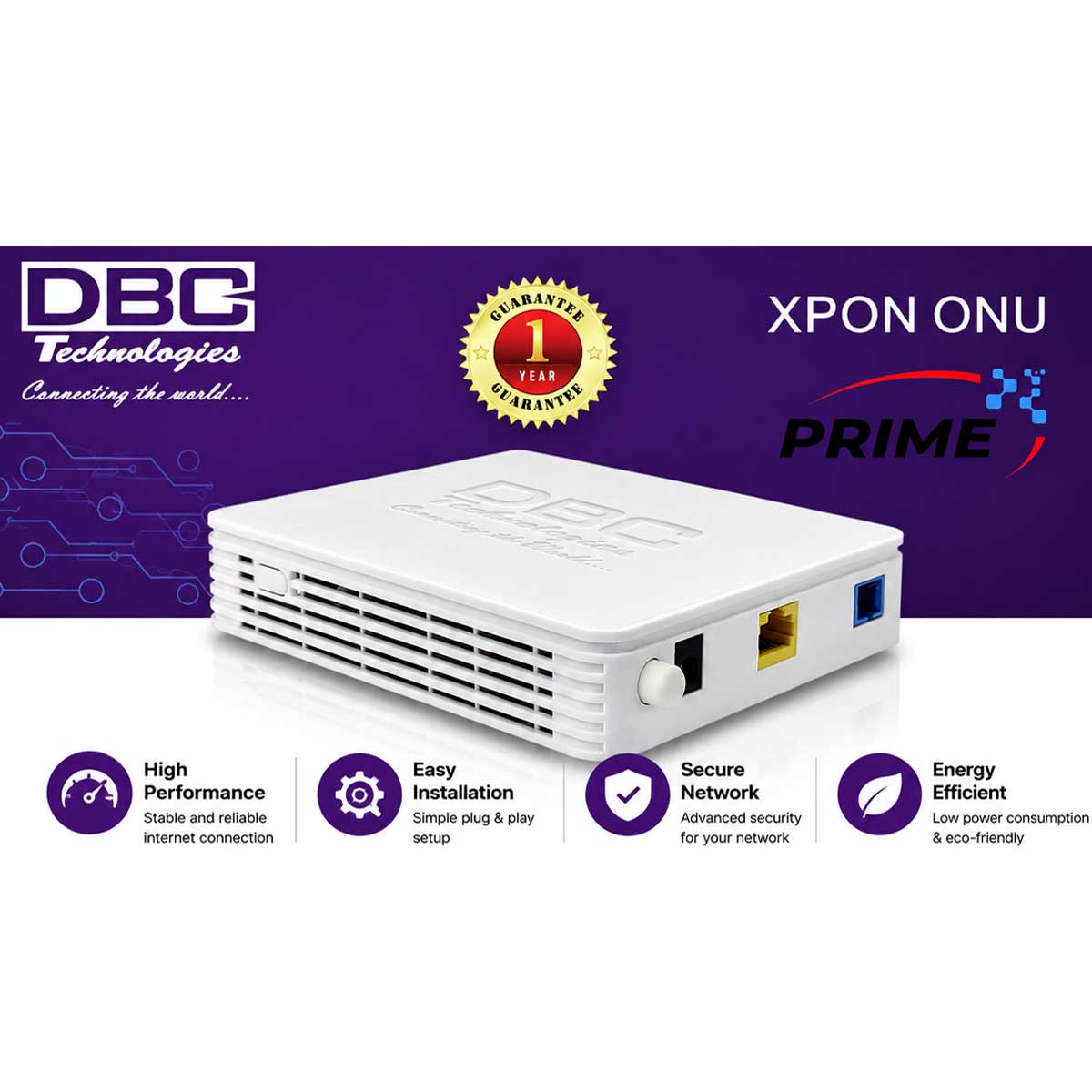 DBC 1GE FTTH XPON ONU 10/100/1000mbps