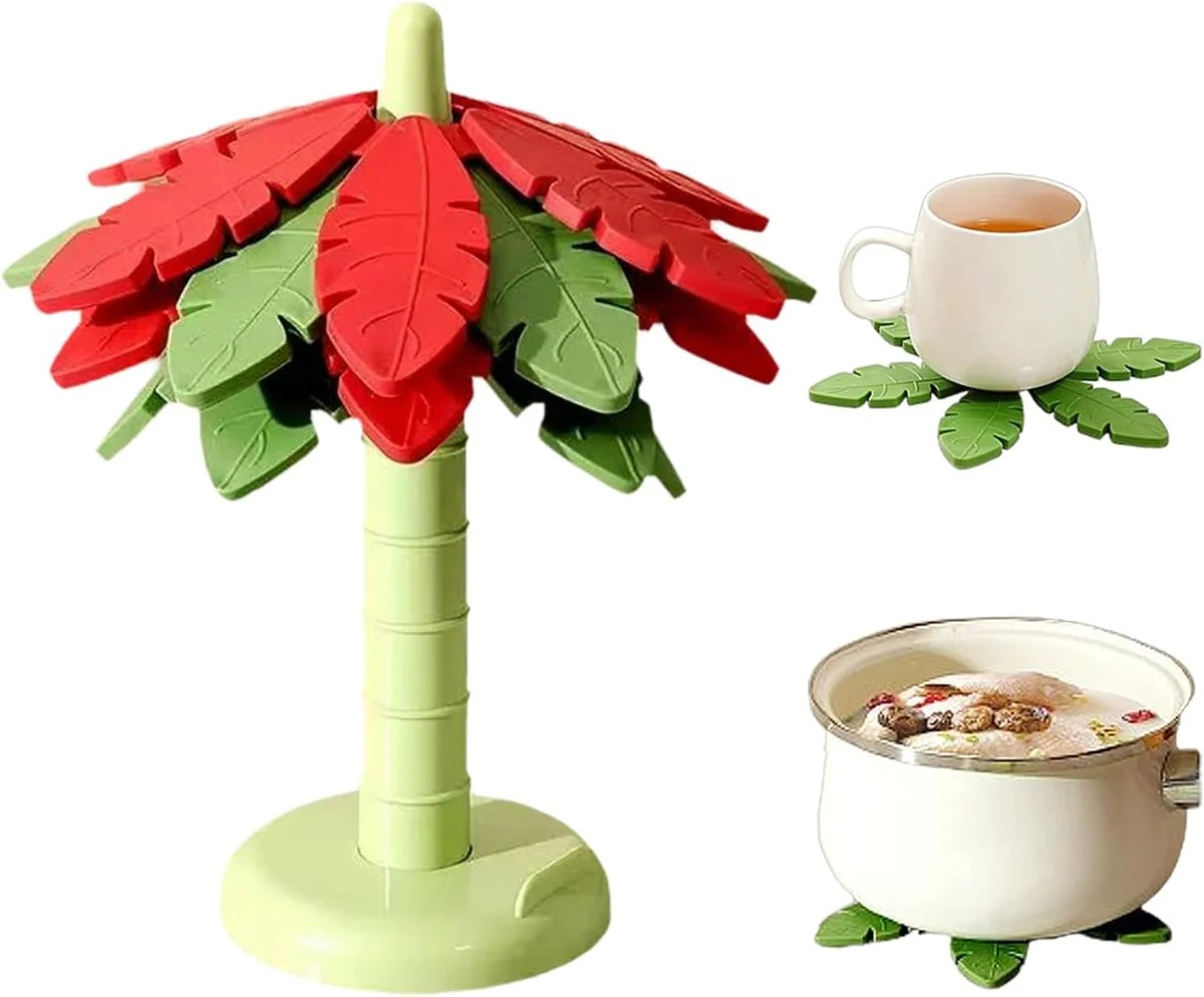 Tree Heat Resistant Coaster Set