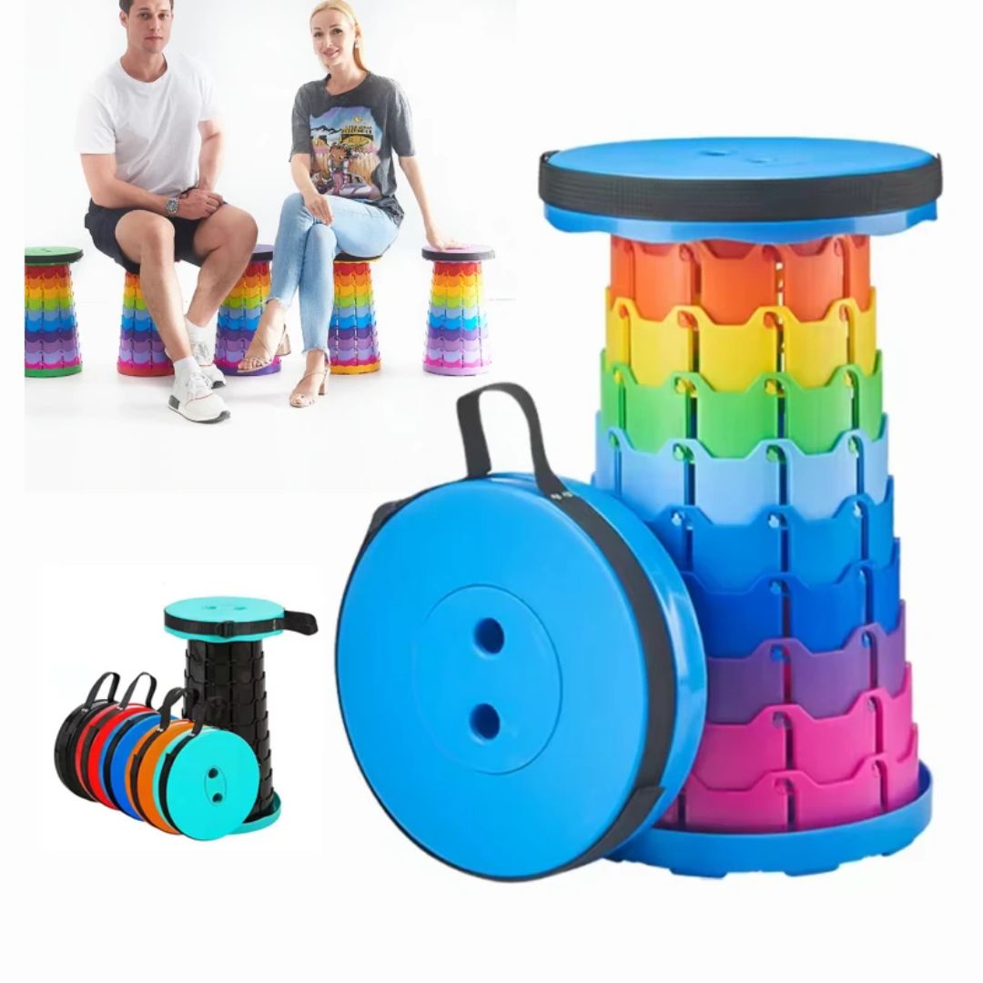 Folding Retractable Stool Travel Camping Stools