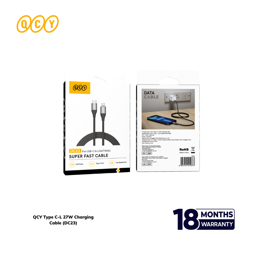 QCY Type C to C Cable 60W Quick Fast Charge Cable (DC21)